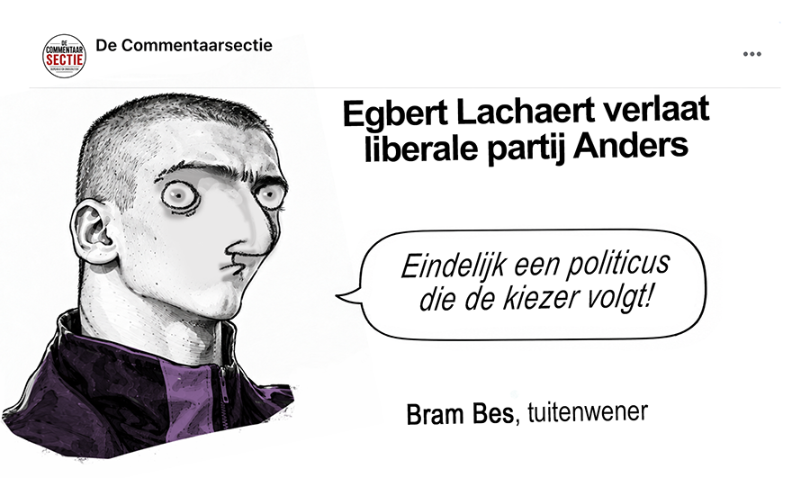 Vanmoltoons's tweet photo. #decommentaarsectie #Anders #Lachaert https://t.co/2ZyhcCL3II