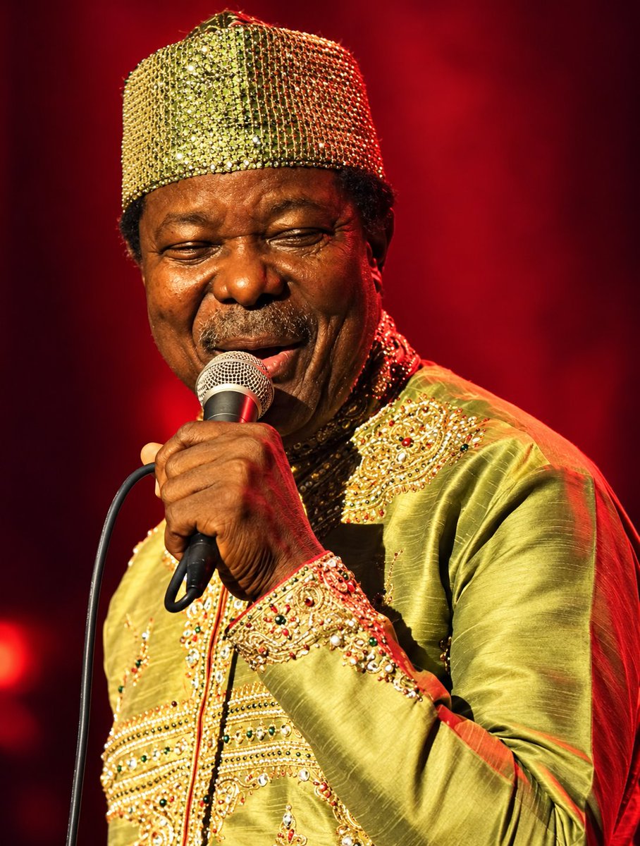 AfriSwagsTV's tweet photo. Happy 80th Birthday to King Sunny Ade (Otunba Sunday Ishola Anthony Adeniyi Adeyeye). Wo ku odon o bai. #KSAis80 #KSA https://t.co/nKGbG4f3SP