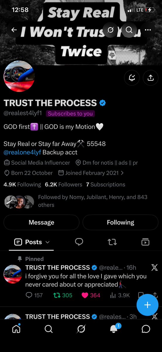 PartySkata's tweet photo. My first subscriber! ❤️ @realest4lyf1 Thanks for subscribing, my bro. One of the realest I’ve met on this street.

God bless you, my gee 🙏🏽 https://t.co/p0Mqs3KHDx