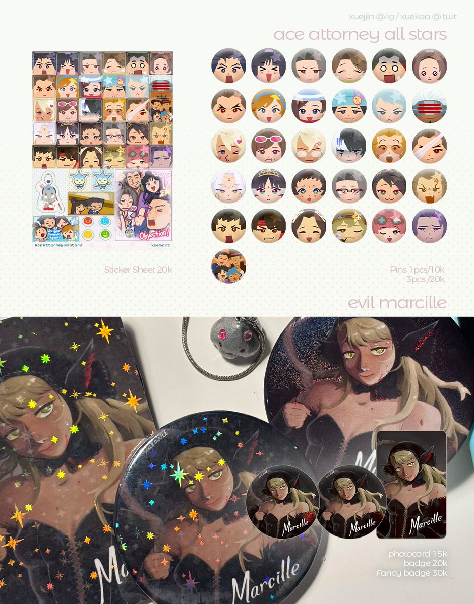 xuekaa's tweet photo. 𝄞 Xuemart October Preorders!

☆ 22 - 27 September
☆ #Tokiofest / #Comipara 7 / #CF23 / Mail order
☆ Original, Dungeon Meshi, Ace Attorney, &amp; More!
🔗https://t.co/5QoV7e0F7b
 
#comifuro23 #cf23catalogue https://t.co/Y65Hi5oPad
