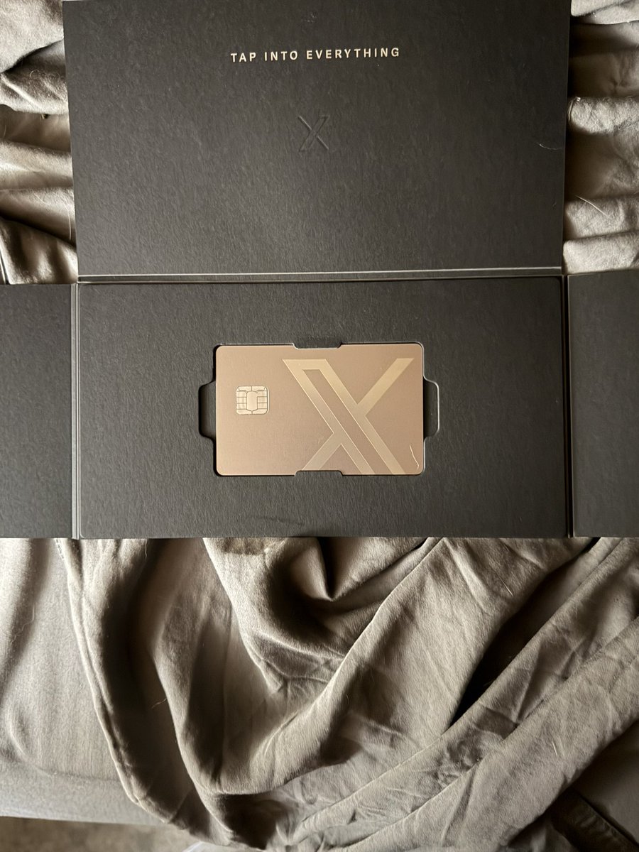 LeftOnRead82's tweet photo. So, has anyone else gotten one of these bad mofos? I signed up with X Money early before they launched, and when they did, I got $15 free dropped in and this pimp metal etched functional metal card. Absolutely cool AF! Like and comment if you have! https://t.co/CuR3MmFfQ2