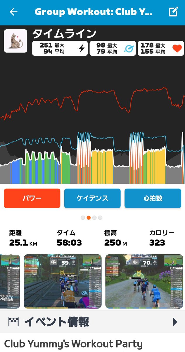 sumire_o's tweet photo. 今夜はClub Yummy🚴💨
今回はERGモードOFFで参加☺OFFの方がワット数上げなきゃならん時にググッと力が要るけど出力のコントロール練習になる?
Aethosはステージ3までアップグレード完了✌
#zwift #zwifter https://t.co/SYnHY3gaet