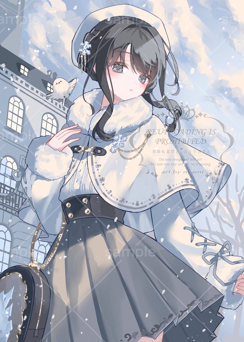 nyaaamiii1182's tweet photo. 雪の中の少女は儚くていいですね☺️❄️⋆.˚
お衣装アレンジさせていただきました〜✨️
skebありがとうございました！ https://t.co/9iWwkDlsoK