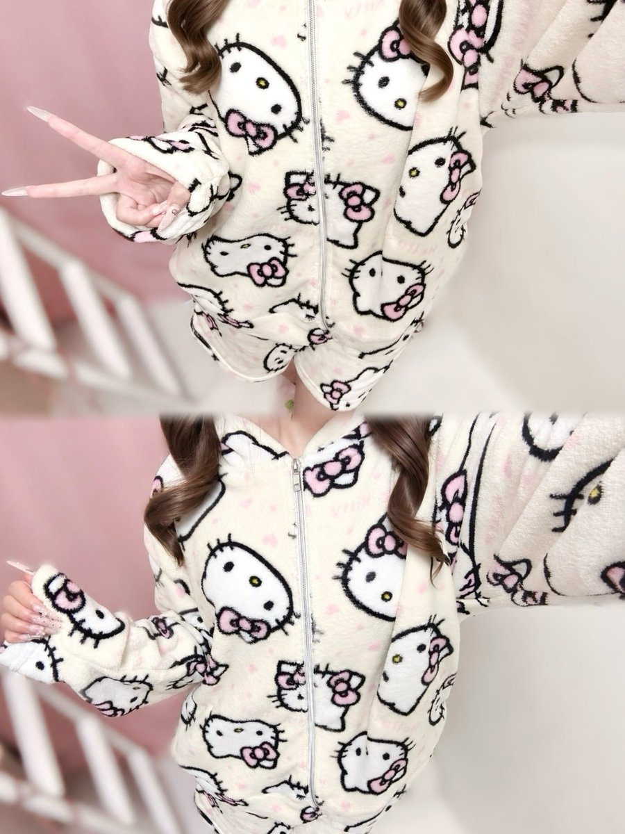 u7cyi's tweet photo. キティちゃんパジャマやっと買えたよ=^・◦・🎀^= https://t.co/1JWtHJ3jhR