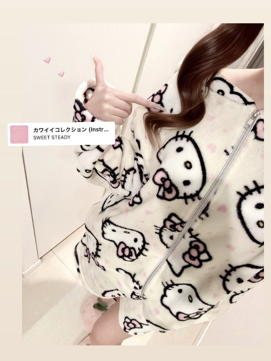 u7cyi's tweet photo. キティちゃんパジャマやっと買えたよ=^・◦・🎀^= https://t.co/1JWtHJ3jhR