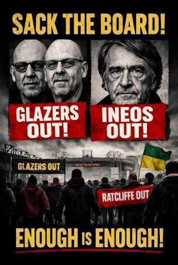 GGMANUTD23's tweet photo. #GlazersOut
#GlazersFullSaleOnly
#GlazersSellManUtd
#GlazersAreVileVermin https://t.co/9jpaAoGTL6