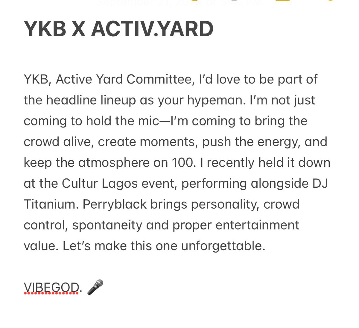 Perryblackboy's tweet photo. dear @ykbonly @activyard 
i’m open to working with the team. https://t.co/784NJElpqK