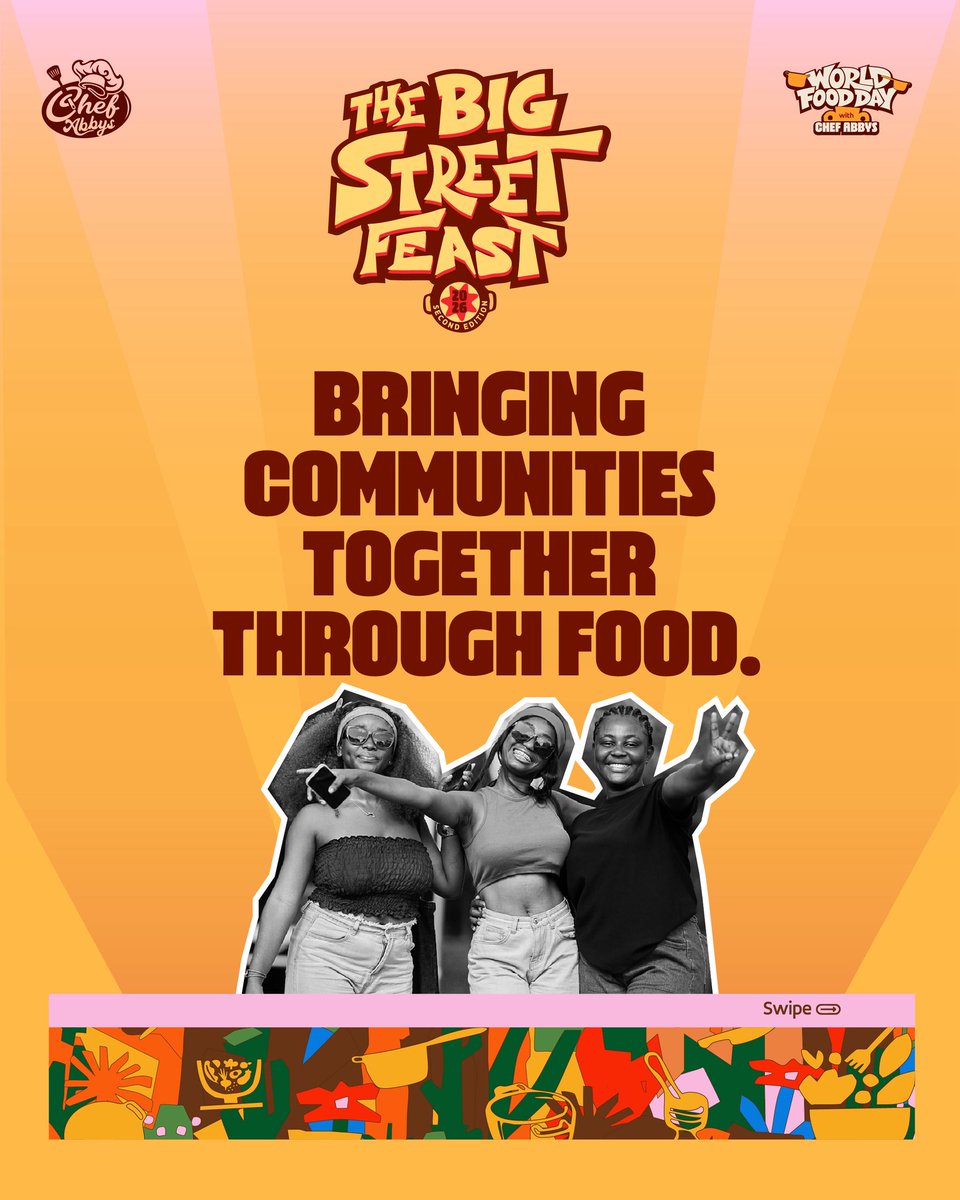 BIGSTREETFEAST's tweet photo. What exactly is Big Street Feast? 👀

Good food. Great people. Music. Culture. Street energy.

Swipe through to discover what we’re all about and why you’ll want to be part of it.

#thebigstreetfeast #worldfooddaywithchefabbys https://t.co/prH65UxZaa