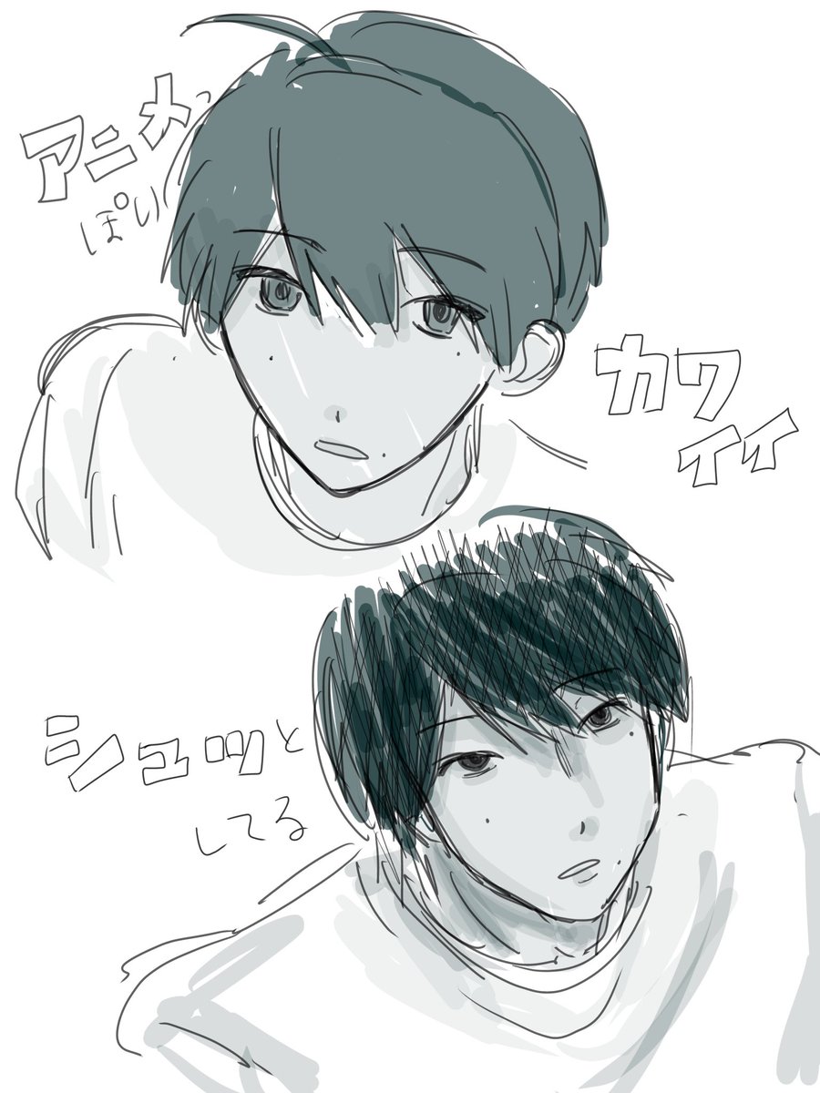 hAzucashy7's tweet photo. この中間くらいで描きたい https://t.co/5NA7CplJLb