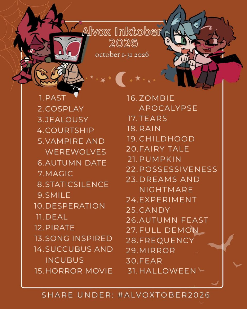 SideFighter's tweet photo. I have found many different lists of those preparing for Inktober. Can I repeat how I did in 2021, when I made YCHs based on the topics from the list?😋

Look at the example in the last picture, what should price be now? 5 years ago, I charged $55/$75 for flat/cell-shading)🤔 https://t.co/GchM8YfM6M