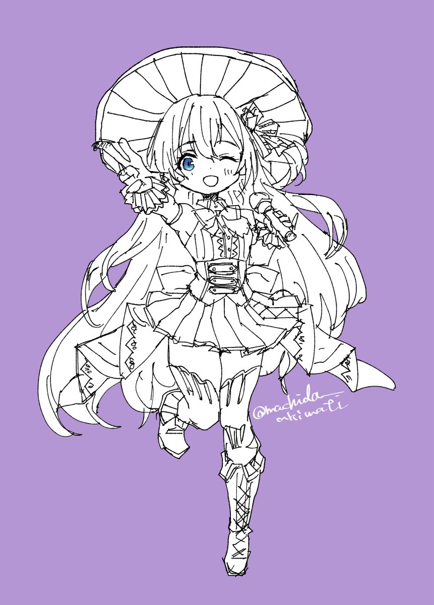 machida_akimati's tweet photo. ノルトハウゼンさんのキャラストに出てくるアイドルフォームヴェルニゲローデちゃんの想像図です。#ミストレ #ミストレイラスト https://t.co/jBVeg0clTT