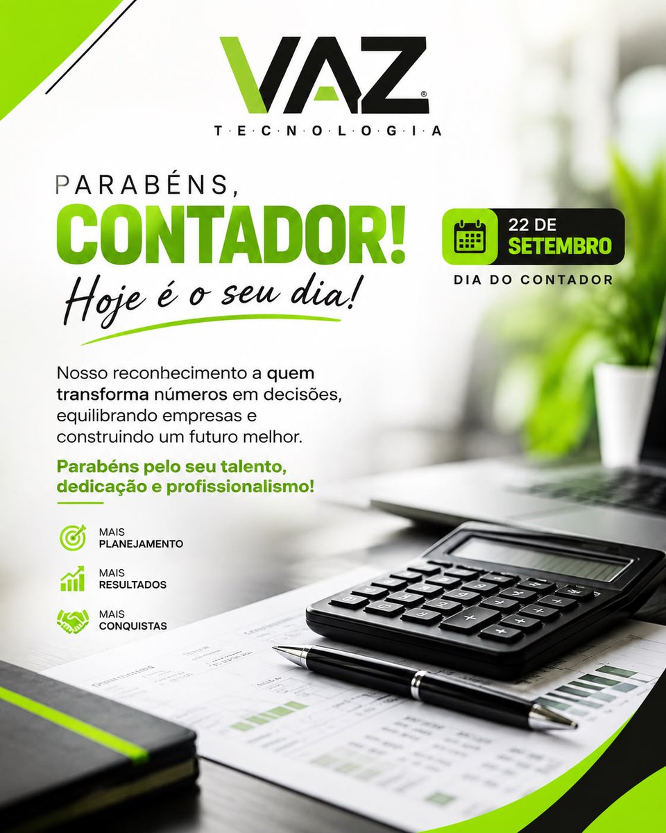 TecnologiaVaz's tweet photo. Ser contador é lidar com números, mas também com pessoas, sonhos e anseios. Obrigado por fazer tudo isso com dedicação.
Feliz Dia do Contador! ❤️🚀
#DiaDoContador #Contabilidade #Contador #ProfissionalContabil #ContabilidadeDigital https://t.co/aUhykW8iEJ