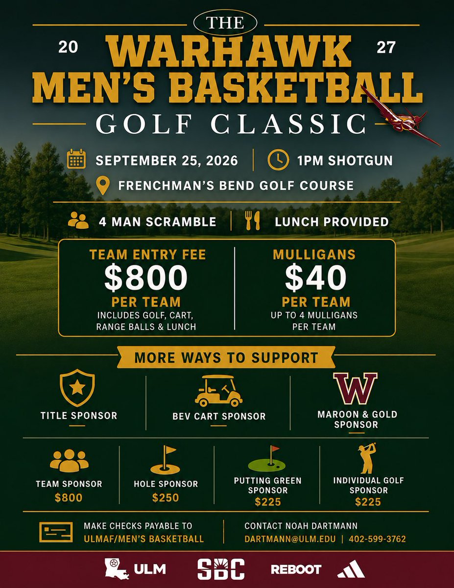 coachrc44's tweet photo. This Friday!!! Come out and support @ULM_MBB 
Great opportunity to meet the guys that WILL make the reBOOT a reality!! https://t.co/FZjIr1DPMd