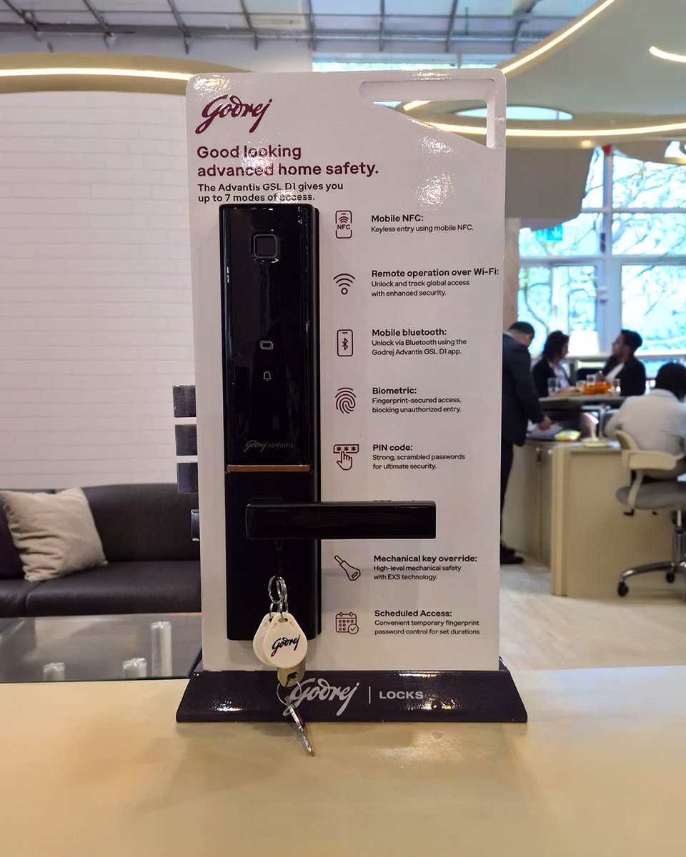 godrejsecure's tweet photo. Security starts with the right lock, and the world's biggest security exhibition is
where we're proving it. Live from Messe Germany, swipe to explore our latest
innovations in technology for locks.

#securityessen #securityessen2026 https://t.co/H0HG0c0wa5