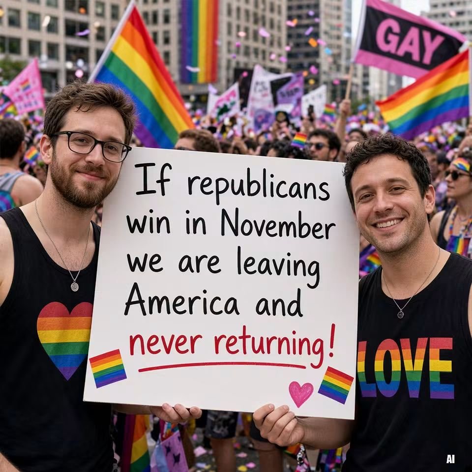 Evelyn001d's tweet photo. If republicans win in November we are leaving America and never returning! https://t.co/5lawAII4fK