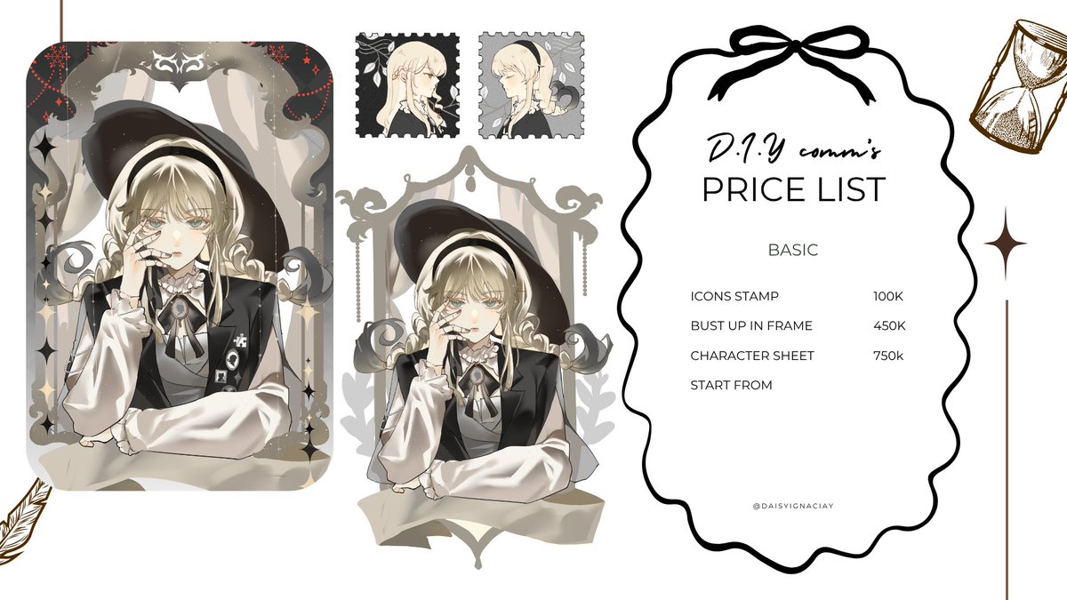 daisyignaciay's tweet photo. Open commission very limited slot buat porto!
Karna ada yg nanyain, aku open waiting list komisyen but preferably yang tidak urgent dan progress santai ya ges🥹
bisa tanya tanya dulu di dm, thanyou! https://t.co/yJlMlgT78T