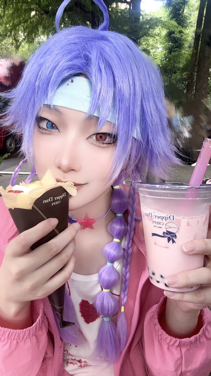 keriya09's tweet photo. 離脱してます！
��願叶って本当に嬉しい併せでした🐯🪽
みんな全身ピンクで可愛かった🎀🌟
 #18trip_cos  #アコスタ池袋 https://t.co/BmYY6rWgVI