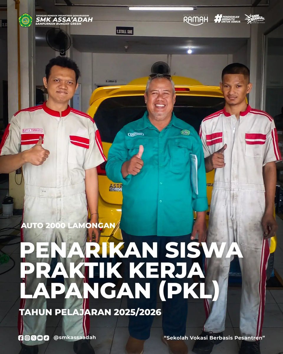 SMK_Assaadah's tweet photo. [ PENARIKAN SISWA PRAKTIK KERJA LAPANGAN ] https://t.co/tSEdzDOBP5