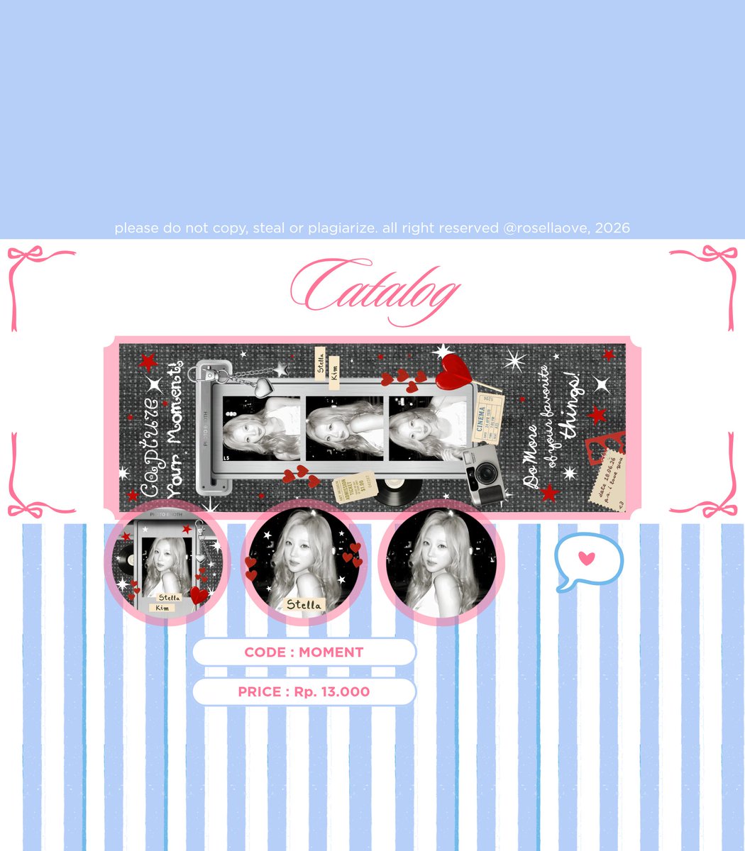 rosellaove's tweet photo. help repost please? thankies💓

hayi hayi! Rosella OPEN TITIP catalog 'MOMENT' dengan HARGA SPESIAL 10k aja (sudah dapat 1 header + 3 ava) loh😱

bisa untuk couple/squad juga yaa🙆‍♀️

kamu bisa pesan melalui reply/dm/tele!
optip spesial ditutup sampai aku rasa cukup😆🙌

#zonauang https://t.co/TRgFWNcSkv