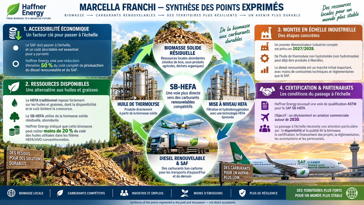 notgivingpledge's tweet photo. Marcella Franchi’s message is clear: SAF must become affordable. Residual biomass, a shorter process and industrial scale-up could change the equation.
https://t.co/0JxbGTjkDa
#SAF #HaffnerEnergy #Biodiesel #ALHAF https://t.co/PZkTThaFeg