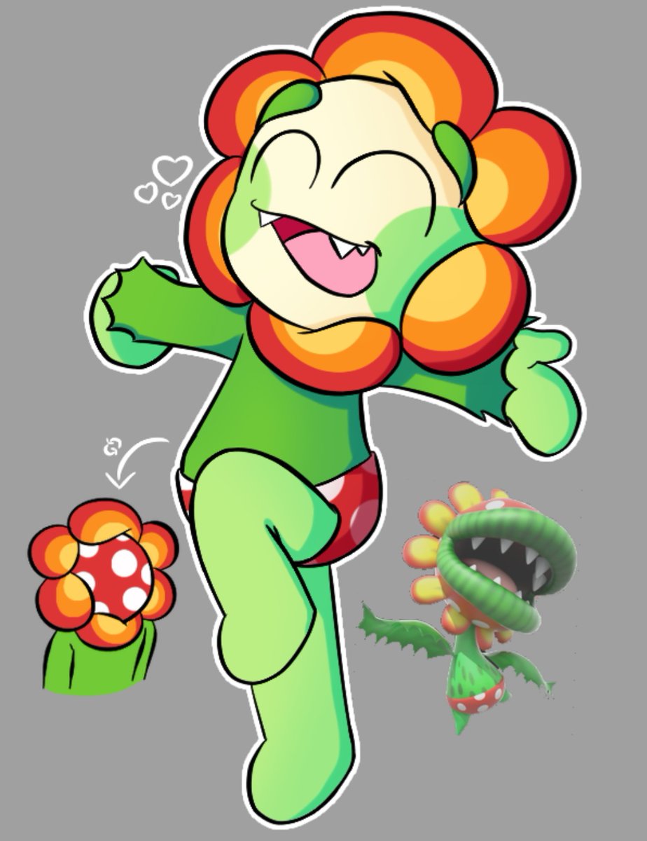 W4llydarlingg's tweet photo. suspiciously bowser and petey piranha shaped waxwell and dandy,,,, #dandysworld https://t.co/zCTpCBcjfV