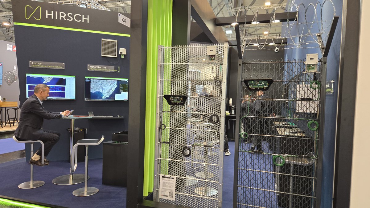 stevenhumphreys's tweet photo. All set for Security Essen 2026.
The Hirsch team is ready to welcome customers and partners in Essen this week.
Perimeter security. Access control. Video. Command & Control. One integrated physical security platform.
Protecting our clients from their perimeter to their core.
#SecurityEssen #PhysicalSecurity