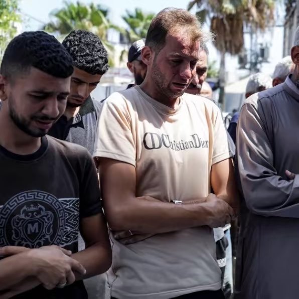 landpalestine's tweet photo. Never forget when this Palestinian father in Gaza excitedly went to get birth certificates for his newborn twins, only to return and find his wife and babies killed by Israel https://t.co/lhsaKKKywB