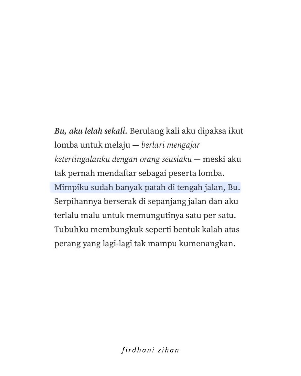 firdhanizihan's tweet photo. bu, mengapa hidupku tak punya arah tuju? https://t.co/bIr6iPDGPL