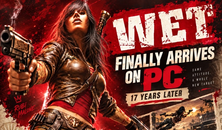 AmigamagazineGA's tweet photo. WET finally arrives on PC after 17 years! The Xbox 360 and PS3 action game returns with an unofficial Windows port, 4K support and keyboard and mouse controls. Rubi Malone is ready for another round of slow-motion gunfights. #WET #RetroGaming #Xbox360 https://t.co/pJ3s93mpt1 https://t.co/vyrIDgRp8E