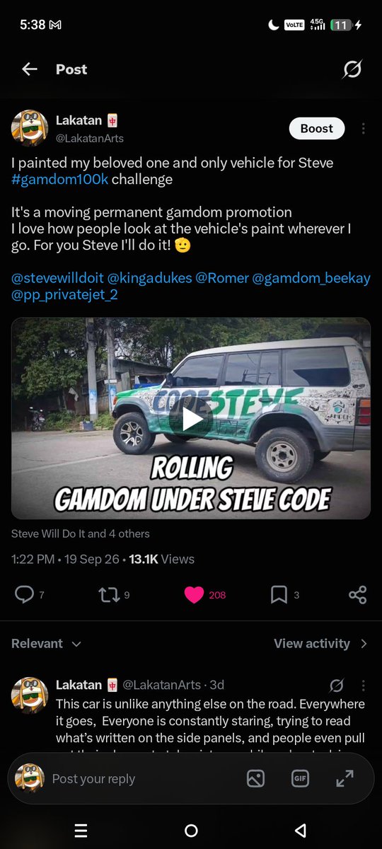 LakatanArts's tweet photo. I accidentally deleted my first post which had 13k views and 200+ likes

#jeliticsWatchChallenge
#gamdom50k
#gamdom100k
#gamdom100kchallenge
#gamdom50kchallenge https://t.co/ujVyEmeuyi