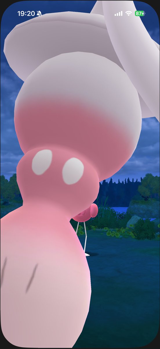faa_pkmn's tweet photo. 相棒からかげがクソデカ色ブリムオンに憑依されてボールアシストまでしてくれた😂ちなみに私は色ブリムオン1匹も持ってないのだがこれ何だったの？ww https://t.co/d1NojD8BWq