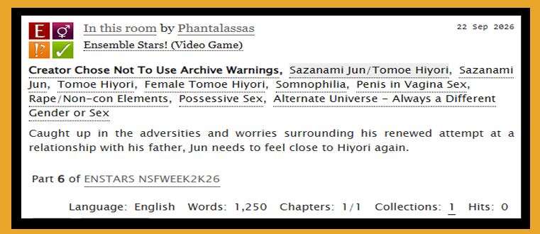 Caeh_lan's tweet photo. #ESNSFWWEEK26
@enstNSFWweek 
Day 3. Somnophilia.
Finally! Day 3. This one has some non-con ish elements so proceed with caution.
#Junhiyo #Femhiyori https://t.co/YY7qGzbfSC