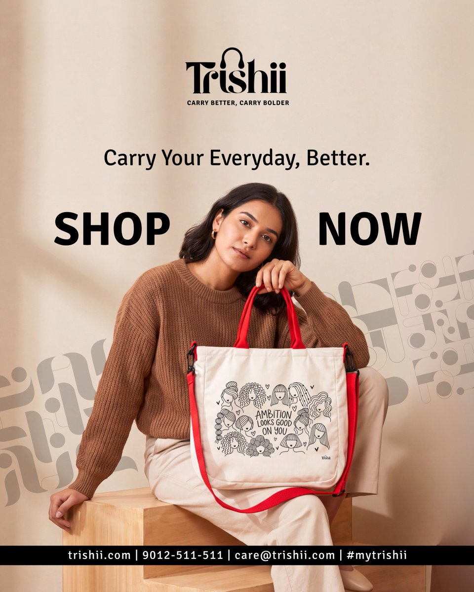 Mytrishii's tweet photo. A statement tote designed for big dreams, busy days and everything in between.

Carry your statement today!

#trishii #statementtote #womenstotebag #canvascarry #dailyessentials https://t.co/OnaxEWlNVP