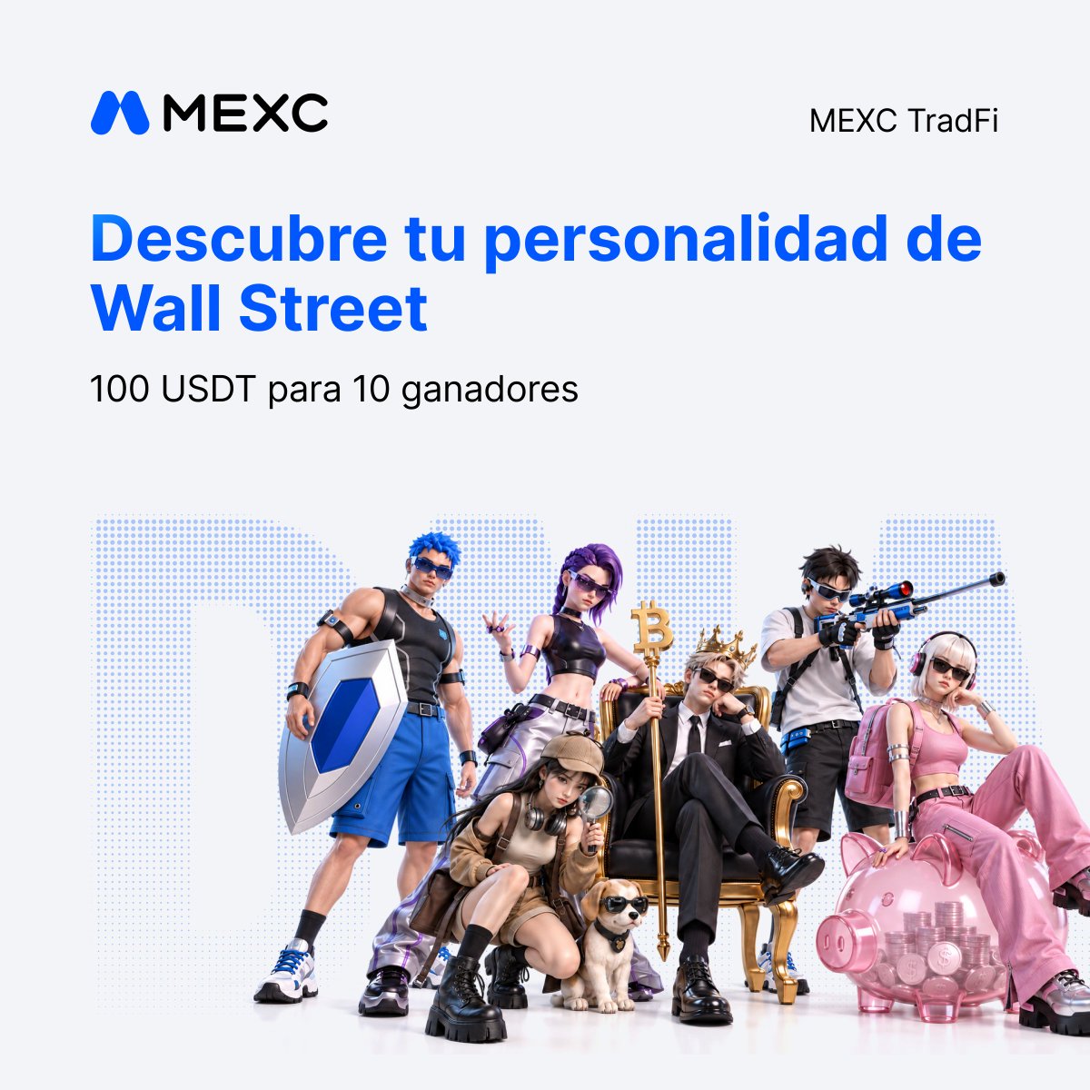 MEXCespanol's tweet photo. 🧬Descubre tu personalidad de Wall Street y gana 100 USDT en premios.

🏆 10 ganadores × 10 USDT

👇 Cómo participar:
1️⃣ Síguenos + RT + Like
      Únete a nuestro TG: https://t.co/ghz1u7lfRd
2️⃣ Regístrate aquí:  https://t.co/KvTCTiytJP
3️⃣ Haz el test y descubre tu personalidad
4️⃣ Comparte una captura de tu resultado en los comentarios con #MEXCTradFi #MEXC0FEE
5️⃣ Completa el formulario: https://t.co/vDnhkCDj3S

🍀 ¡Mucha suerte a todos!