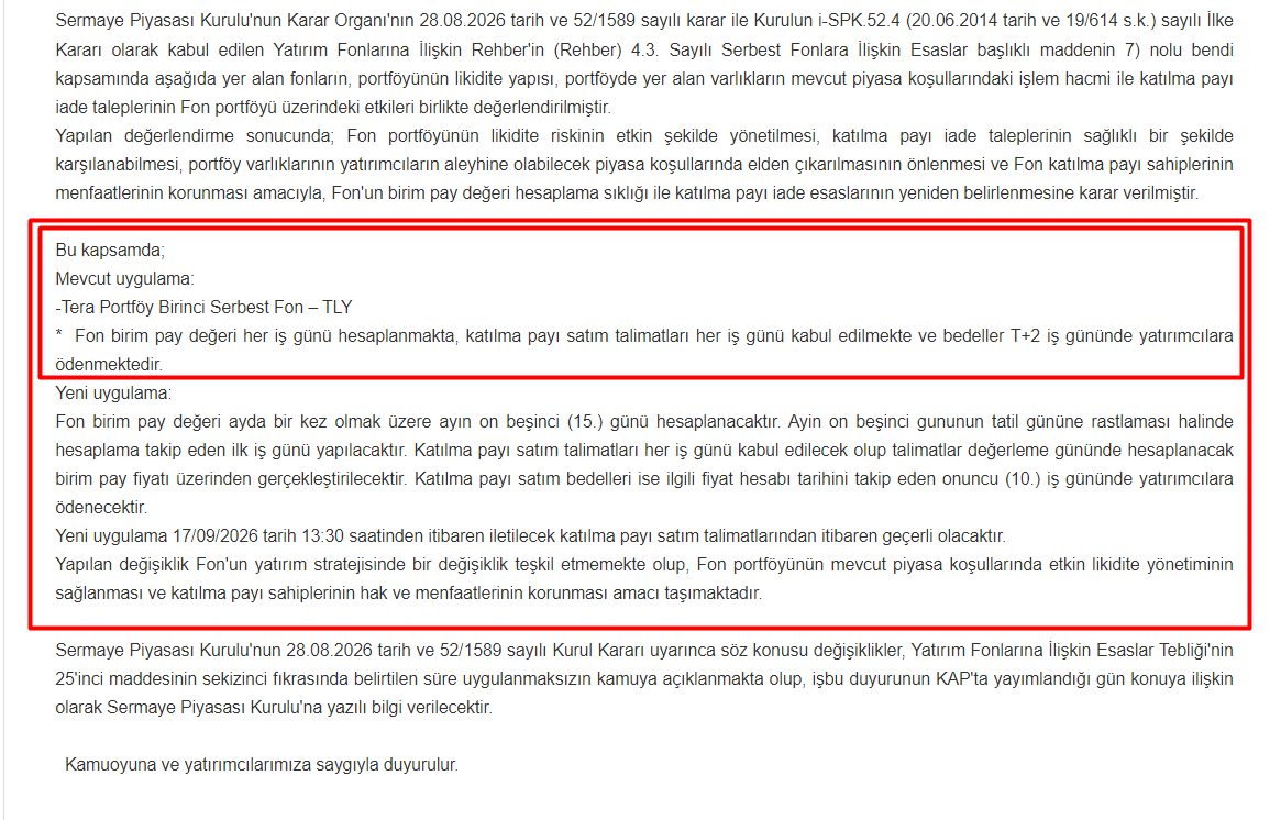 cakalkarloz's tweet photo. @dondantemoninn @spkgovtr @isbankasi @MerkeziKayitTur @Takasbank Cevabı çok net olan bir şeyi tartışmaya açmak gereksiz. Fon birim pay değeri her iş günü hesaplanıyor ve alım/satım işlemleri buna göre yapılıyor. https://t.co/afFaNTZX4s