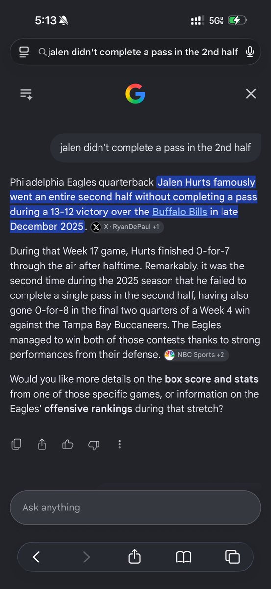 S_dot_18's tweet photo. @FTFonFS1 @DannyParkins @getnickwright @Chris_Broussard @DannyParkins says the #Bears can’t blame bad weather for their offense, but constantly brings up Hurts going 0/7 in the 2nd half at Buffalo WITHOUT mentioning it was pouring rain? 😂 You can’t dismiss weather for Caleb and ignore it when criticizing Jalen. #gobirds #eagles https://t.co/4Ql70Uprdc