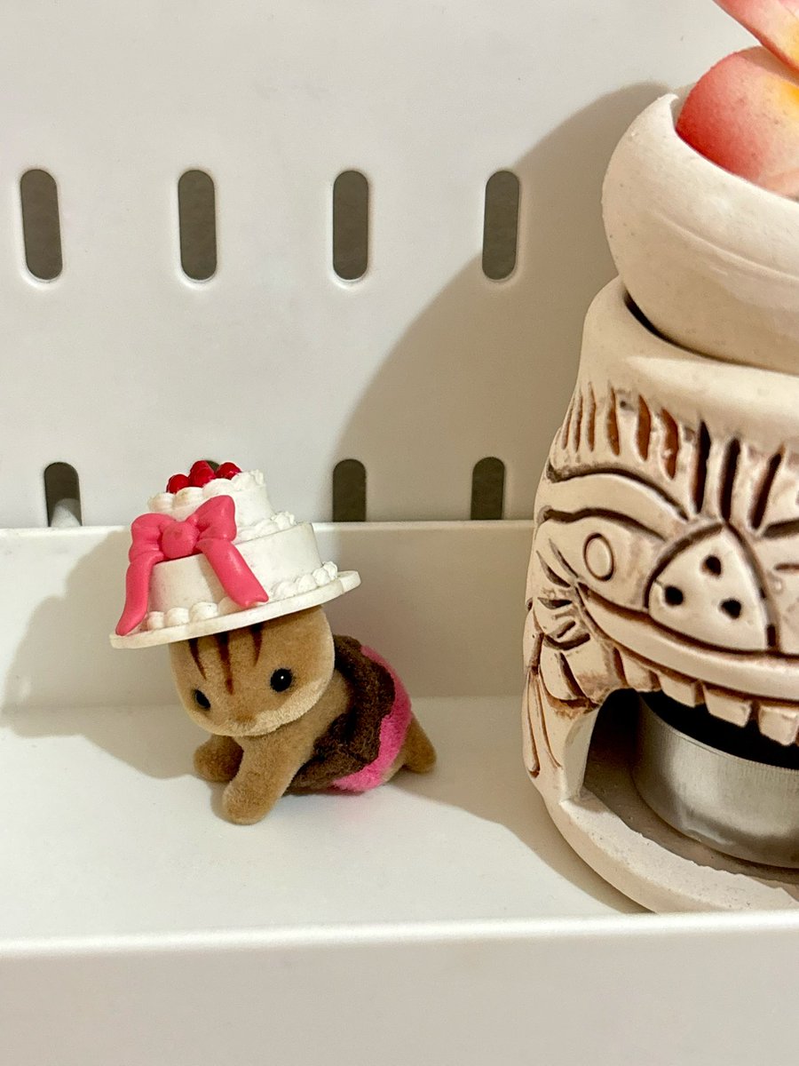 iounaraa's tweet photo. @gaonpoint hi kak, aku ada squirrel baby 50k &amp; latte cat flower hat 100k https://t.co/k8tVuYf0sc
