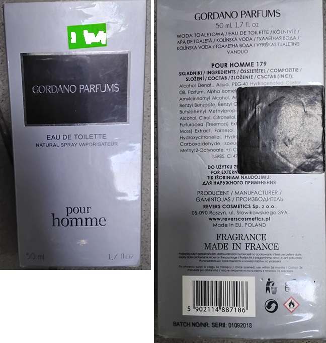 hygzlin's tweet photo. Nebezpečný výrobek - toaletní voda GORDANO PARFUMS, EAU DE TOILETTE NATURAL SPRAY VAPORISATEUR, pour homme;  číslo šarže/ sp. do: BATCH NO/NR. SERII: 01092018; EAN kód:  5902114887186. Více info na https://t.co/ap6uqEoCI9 https://t.co/cIiQ1FaYlM