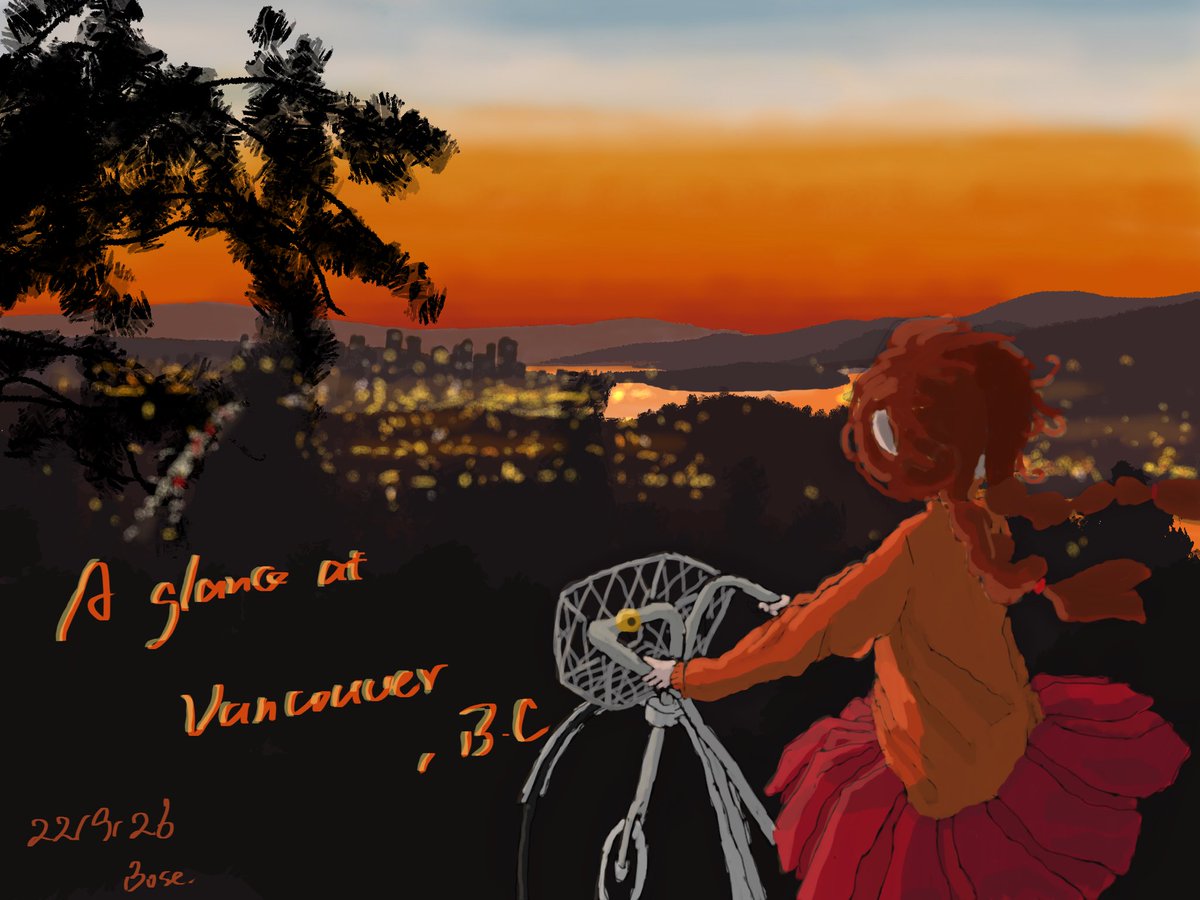 bsddblyy's tweet photo. A short glance at Vancouver 
#yumenikki 
The right is the original image which provided by one of my special friends @suikatabetaiii 
I wanna staying at here forever https://t.co/TvhAj588XQ