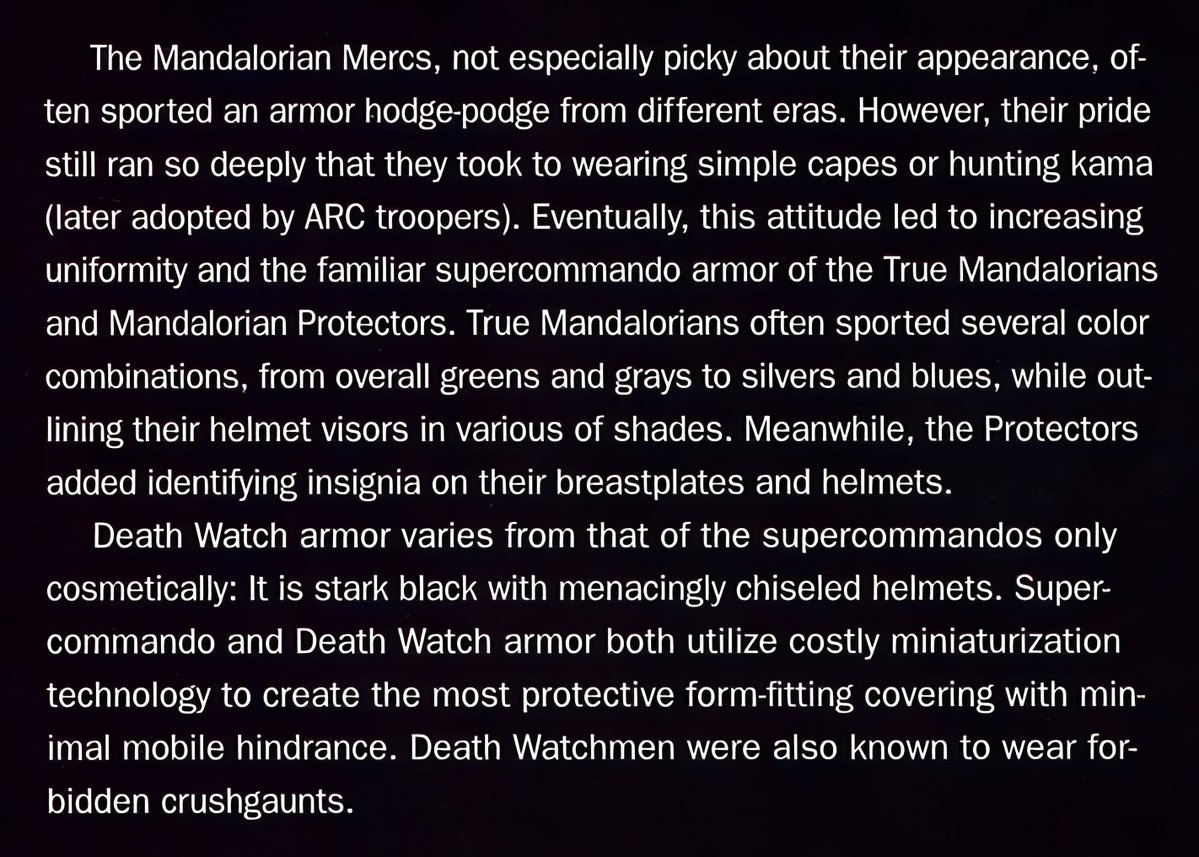 LBA_E_ROSS's tweet photo. Mandalorian Shock Armor
Source: Star Wars Insider 80 https://t.co/cjfyvhNWi0