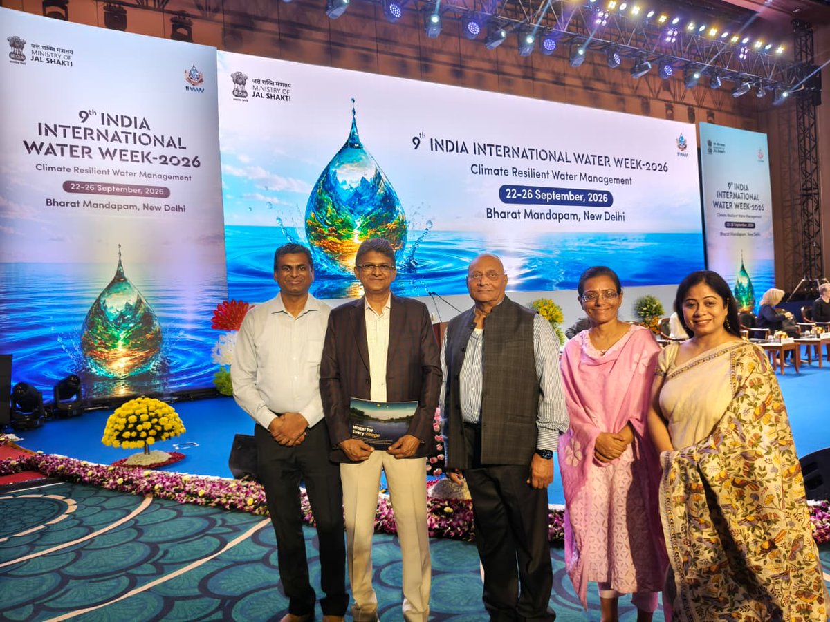 IAHVOfficial's tweet photo. On this International Water week, Our Chairman, Board Members &amp; Management Team attended the inauguration of India International Water Week 2026 @IIWW_Official inaugurated by Vice President of India
@CPR_VP in New Delhi.

#Internationalwaterweek https://t.co/7vJZ04wFIL