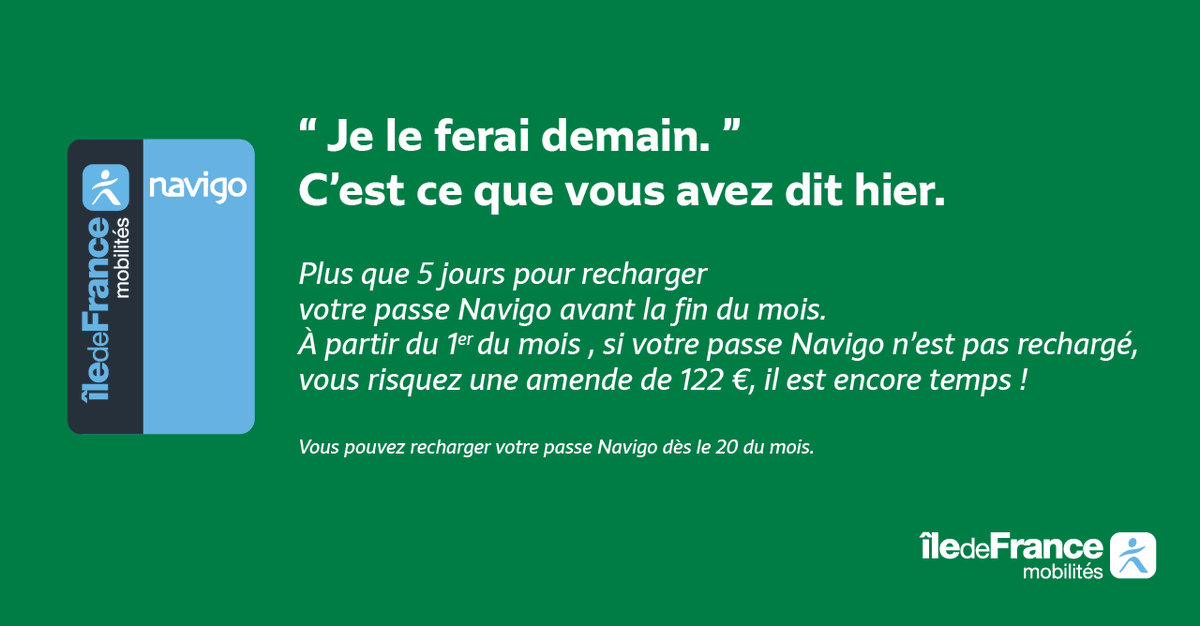 Melun_IDFM's tweet photo. Pensez à recharger votre passe #Navigo pour être prêt dès le premier du mois suivant. Pour en savoir plus sur le rechargement ▶️ https://t.co/lMotaPWbH1 https://t.co/gxLSVqMUGF