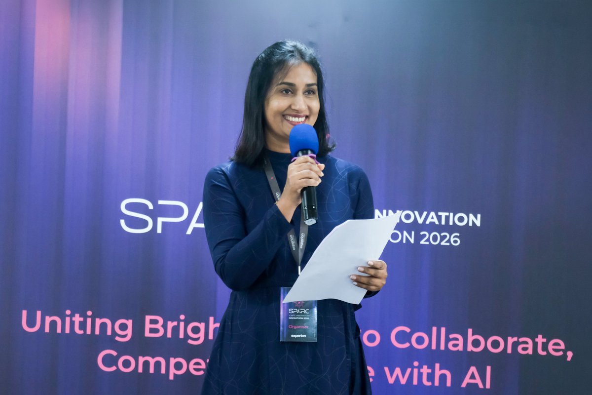 experionglobal's tweet photo. That’s a wrap on SPARC Hackathon 2026! ✨
20 teams. Two days. Countless ideas brought to life with ARC Forge.
A celebration of AI-native engineering, bold ideas, and the spirit of our Experionites.
A big thank you to our teams, mentors, and judges!
#SPARCHackathon #ARCForge https://t.co/xp3thAebyS