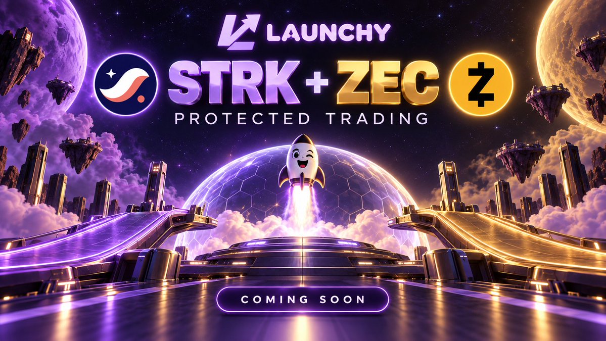 StarkLaunchy's tweet photo. Private trading and ZEC pairs are coming.🚀👻

You will be able to trade tokens launched on our platform via both private swaps and standard pairs.  @EkuboProtocol  pools are utilized

Protected trading is coming for both: designed to shield personal balances and wallet links while prices and market activity remain public.

Two pairs. More ways to launch. More memes. 👀 
$STRK , $ZEC