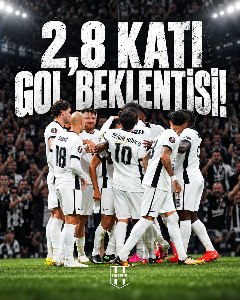 Eaglemedia__'s tweet photo. Beşiktaş Süper Lig’de ilk 6 maçta rakiplerinin yaklaşık 2,8 katı gol beklentisi üretti.

⚫ Beşiktaş: 11,07 xG
⚪ Rakipleri: 3,93 xG https://t.co/I5Segcb9Ga