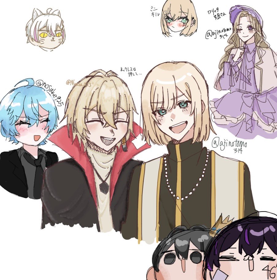 noosuke925's tweet photo. 絵チャ楽しかったです！合作ありがとうございました！
私だけ浮いてる🥺
2枚目のしろせんせー上手くかけたきがする
 #seeド  #キルシュトル展  #しろせん絵  #弐十ノ壁画 https://t.co/AqyoOKdekC