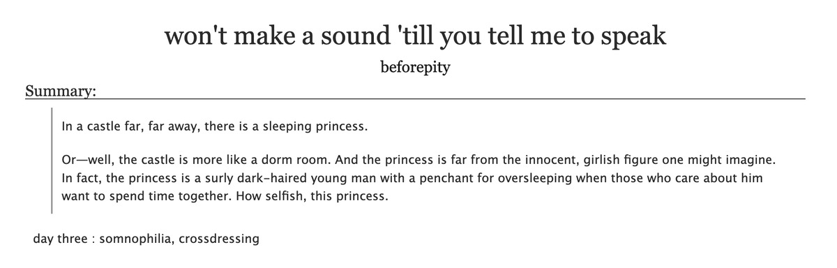 floralaspic's tweet photo. won't make a sound 'til you tell me to speak

{ #enstars #eichiritsu #ESNSFWWEEK26 }

2.5k words | rated E | Consensual Somnophilia, Crossdressing, a little bit of 'sexy' (consensual/pre-discussed) misgendering https://t.co/Cmyw3jMB6o
