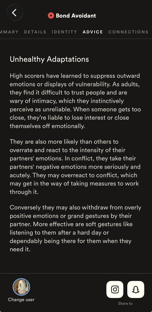 a_drag19's tweet photo. Yoww don’t be obsessed with me, let me open up at my own pace, give me space. I’ll let you know when I’m ready, my avoidant trait SHOUTS run or shut off right noww 🫠 https://t.co/qO9FlZ0Koh