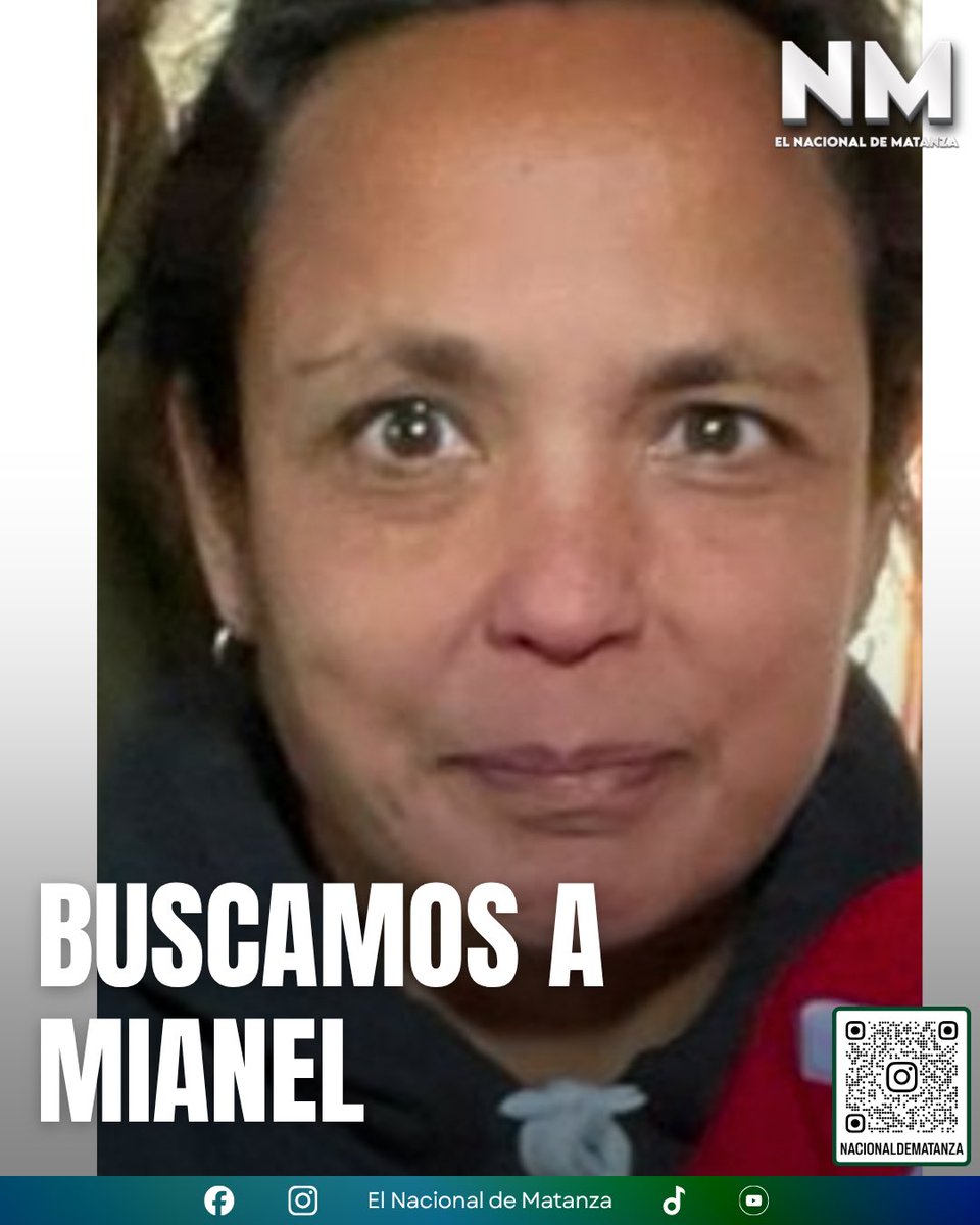 NacionalMatanza's tweet photo. 🙏  VIRREY DEL PINO: SU FAMILIA BUSCA A MIANEL DESDE HACE MÁS DE UNA SEMANA

La familia de Mianel Rodríguez, a quien también llaman “Mia”, continúa buscándola desde el domingo 13 de septiembre.

Ese día, alrededor de las 11:20, una cámara de una parada segura registró el momento en que subió a un colectivo de la línea 88, sentido a Capital, a la altura del kilómetro 45 de la Ruta 3, en Virrey del Pino.

Desde entonces, su familia no volvió a tener noticias de ella y hasta el momento no pudieron establecer en qué lugar descendió del colectivo.

Mianel mide aproximadamente 1,50 metro, tiene ojos marrones y cabello oscuro, con rulos, hasta los hombros. Responde también al nombre de Mia.

Su familia explicó que presenta retraso madurativo y necesita tomar diariamente medicación para controlar sus convulsiones y continuar además con su tratamiento de tiroides, por lo que encontrarla cuanto antes es especialmente importante.

🙏 Si alguien la vio, cree haberla reconocido o tiene cualquier información que pueda ayudar a reconstruir su recorrido, puede comunicarse con el 911 o acercarse a la comisaría más cercana.

COMPARTIR TAMBIÉN AYUDA. SU FAMILIA LA ESTÁ ESPERANDO.