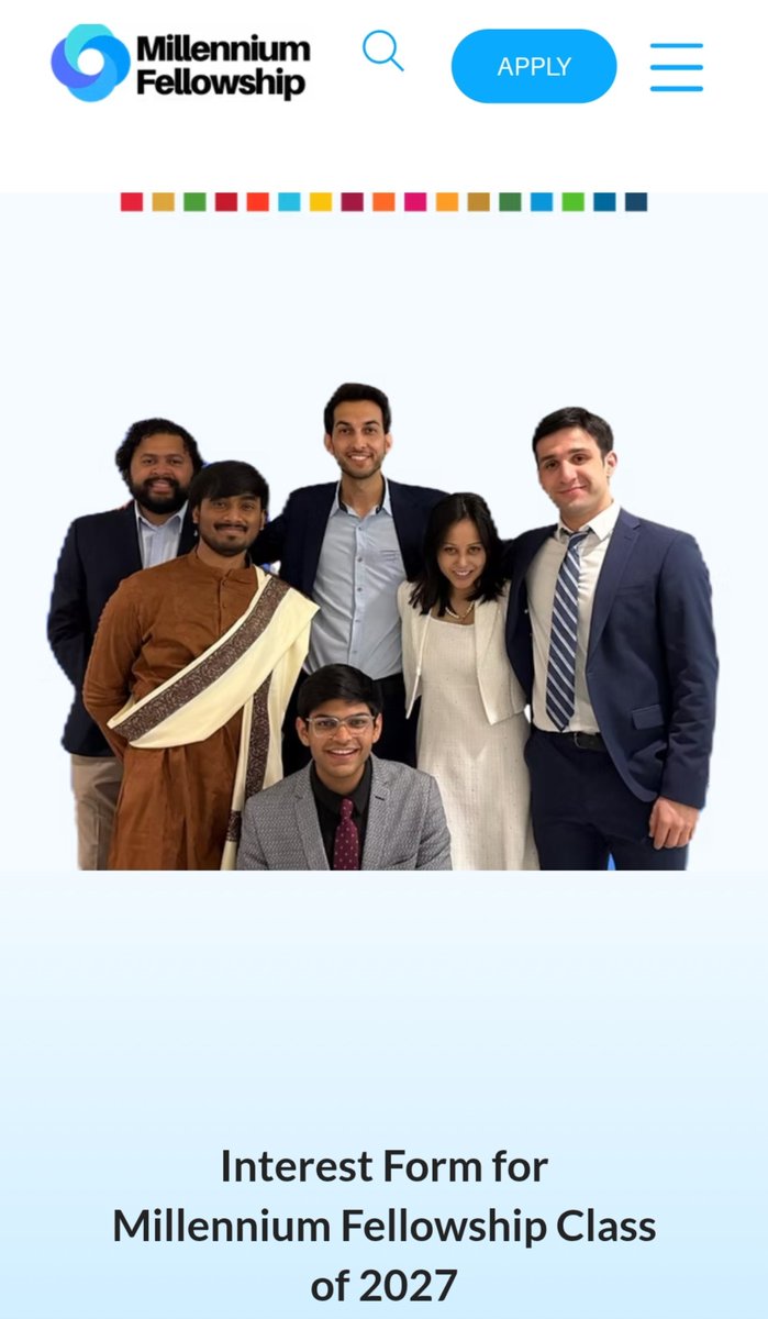 Demo4show's tweet photo. The interest form for 2027 Millennium Fellows Application is currently out.

Link : https://t.co/4kE6DpPQV8 https://t.co/ZNLWw6n1EB